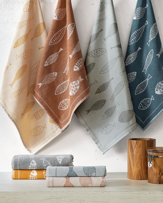 Piscis Canvas Tea Towel
