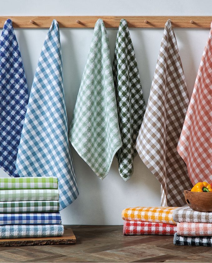 Pure Squares Canvas Tea Towel